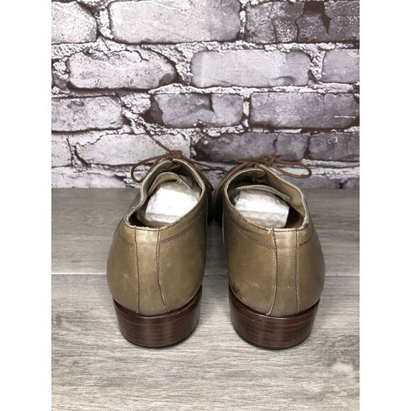 Rodi Taupe Leather Cap Toe Oxfords Lace Up Dress Shoes Men Sz 44EU/11M US - Picture 5 of 16